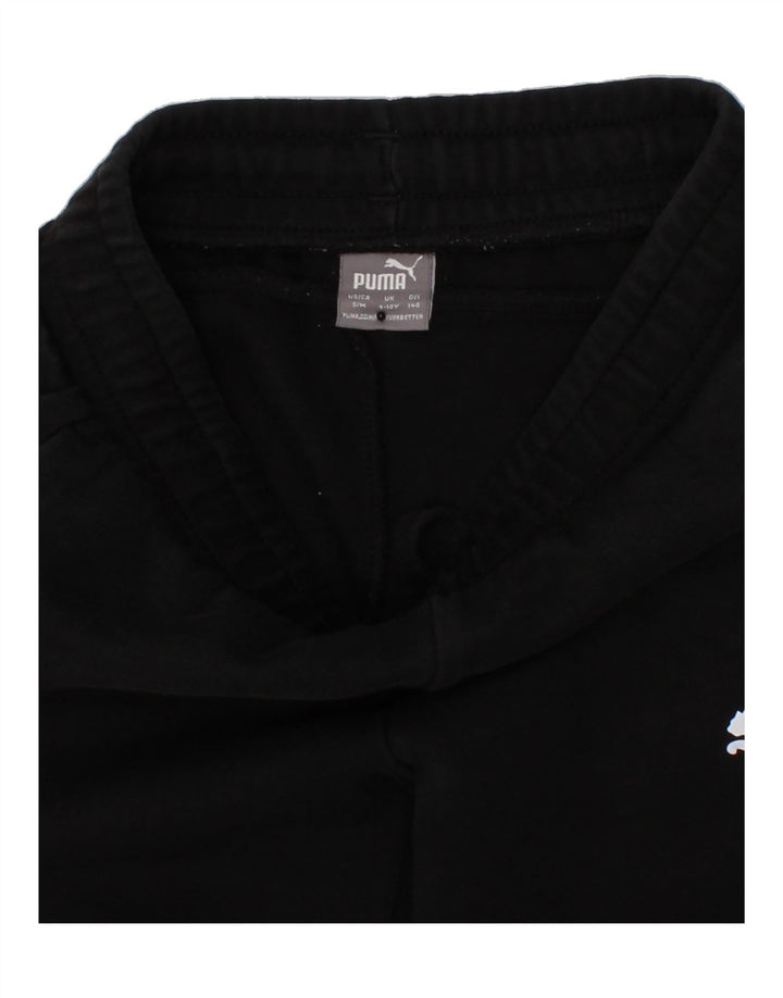 PUMA Girls Tracksuit Trousers 9-10 Years Black Vintage Puma and Second-Hand Puma from Messina Hembry 