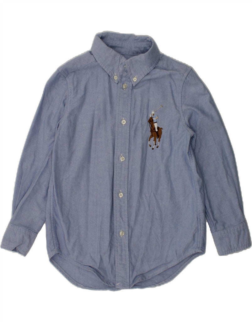 RALPH LAUREN Boys Shirt 3-4 Years Blue Cotton | Vintage Ralph Lauren | Thrift | Second-Hand Ralph Lauren | Used Clothing | Messina Hembry 