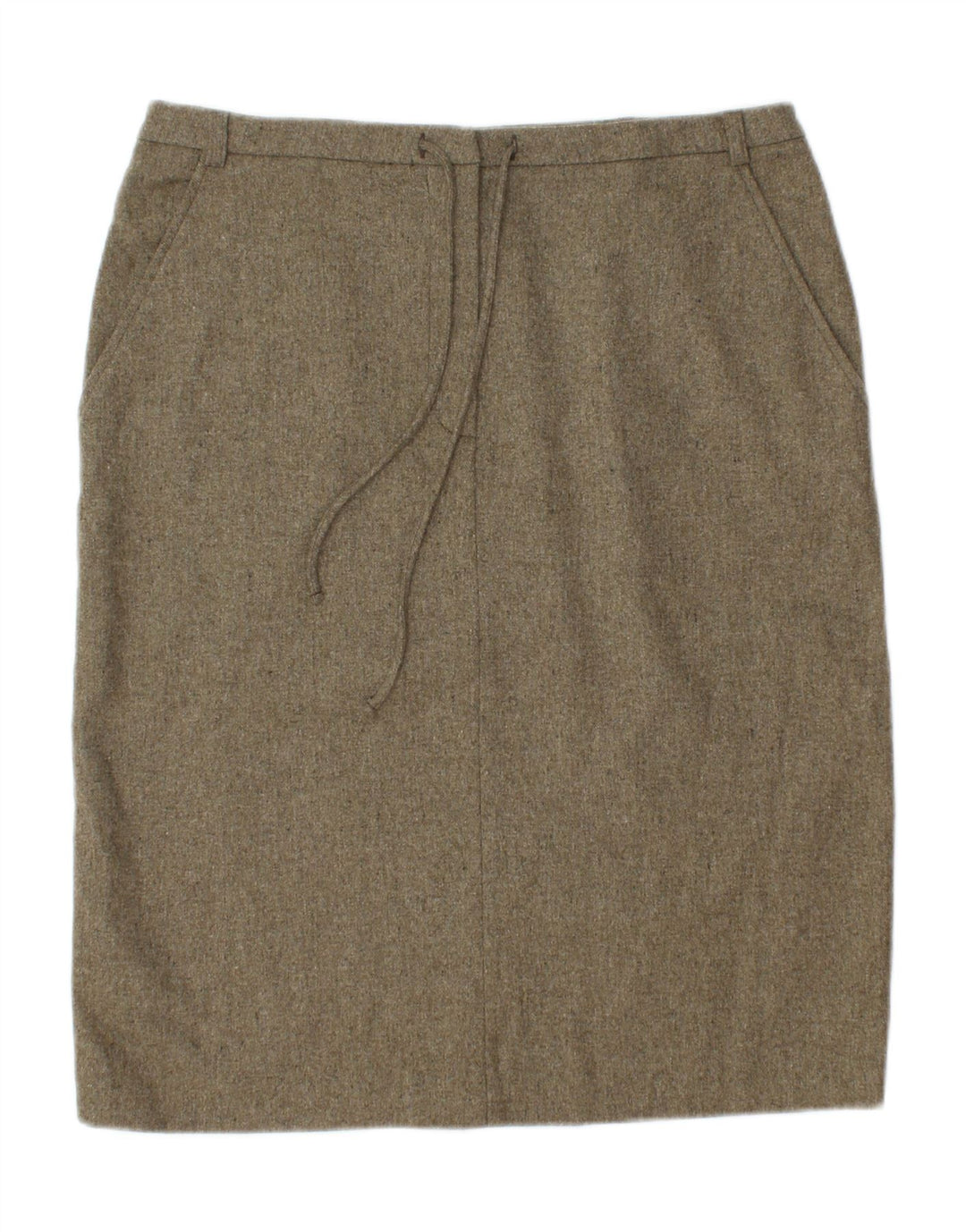 STEFANEL Womens Straight Skirt IT 46 Large W32  Brown Wool Vintage Stefanel and Second-Hand Stefanel from Messina Hembry 