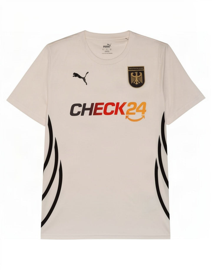 Puma Mens Deutshland Graphic T-Shirt Top Medium White Polyester Sports