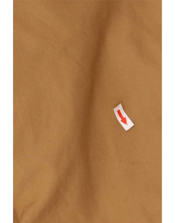 Vintage Mens Overcoat UK 40 Large Beige Cotton