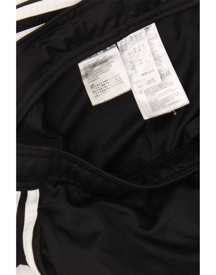 Adidas Mens Tracksuit Trousers Medium Black Polyester
