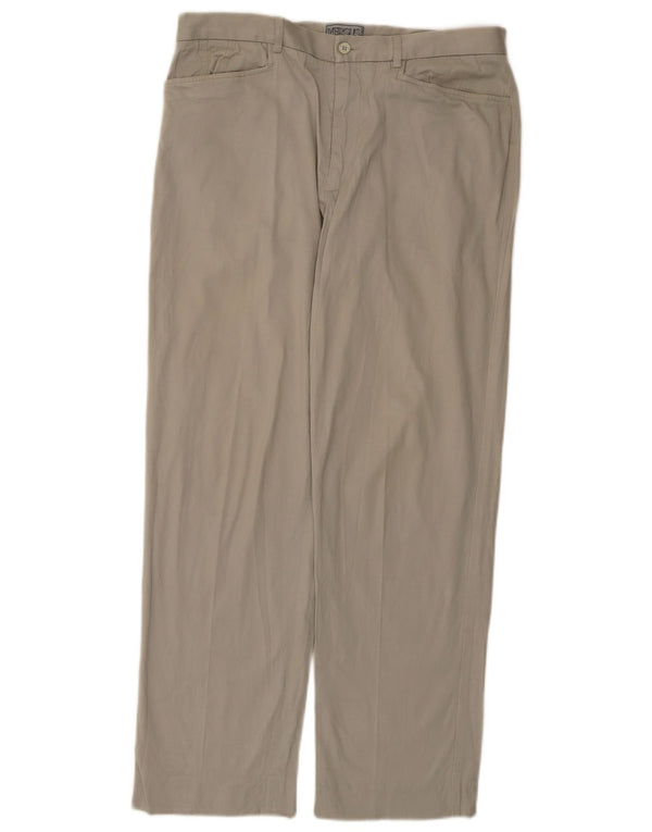 Versus By Gianni Versace Mens Straight Chino Trousers IT 52 XL W34 L30 Grey