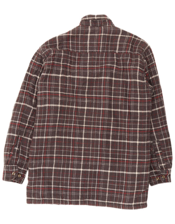 Wrangler Mens Lumberjack Flannel Shirt Medium Grey Check