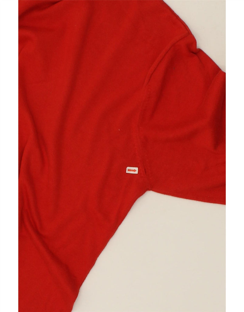 TOMMY HILFIGER Mens V-Neck Jumper Sweater XL Red Cotton | Vintage Tommy Hilfiger | Thrift | Second-Hand Tommy Hilfiger | Used Clothing | Messina Hembry 