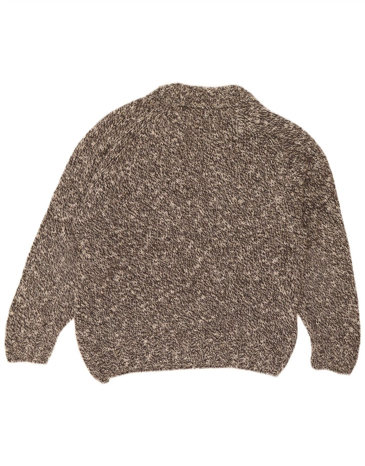 Marks & Spencer Mens Crew Neck Jumper Sweater Small Grey Flecked Wool