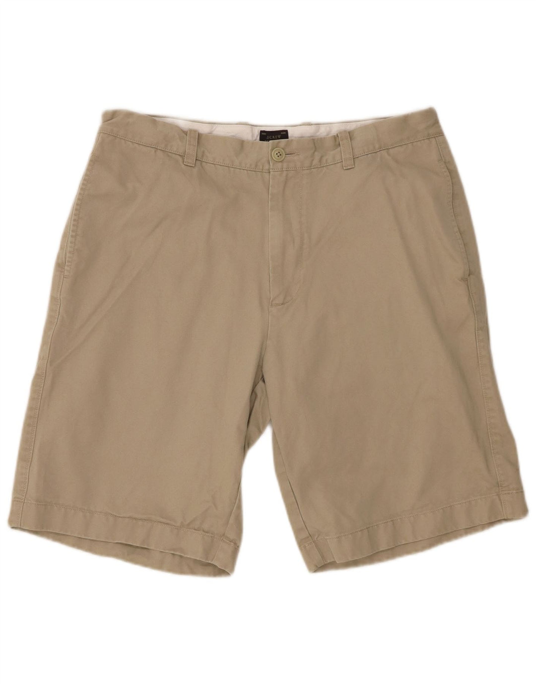 J. CREW Mens Chino Shorts W35 Large Beige Cotton