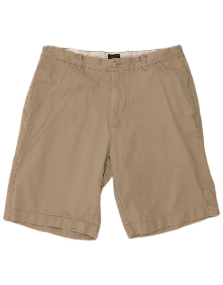 J. CREW Mens Chino Shorts W35 Large Beige Cotton