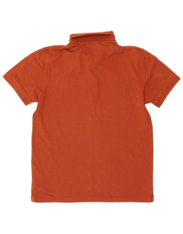 Lyle & Scott Mens Polo Shirt Medium Orange Cotton