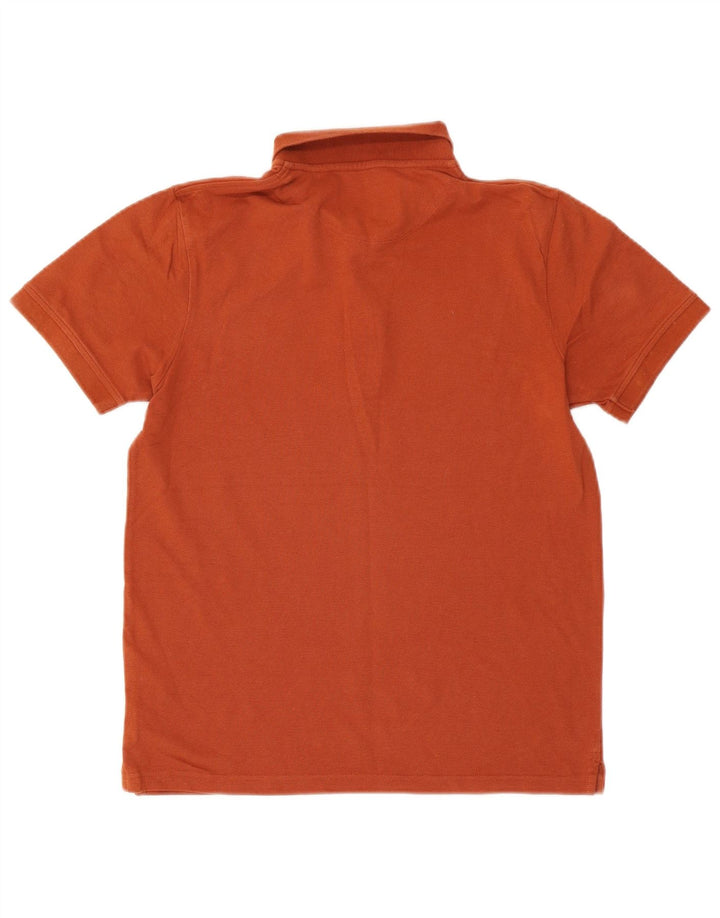 Lyle & Scott Mens Polo Shirt Medium Orange Cotton