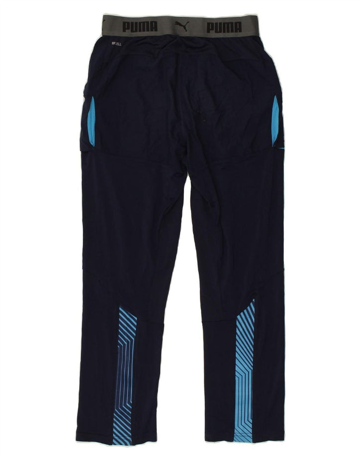 PUMA Boys Tracksuit Trousers 13-14 Years Navy Blue | Vintage Puma | Thrift | Second-Hand Puma | Used Clothing | Messina Hembry 