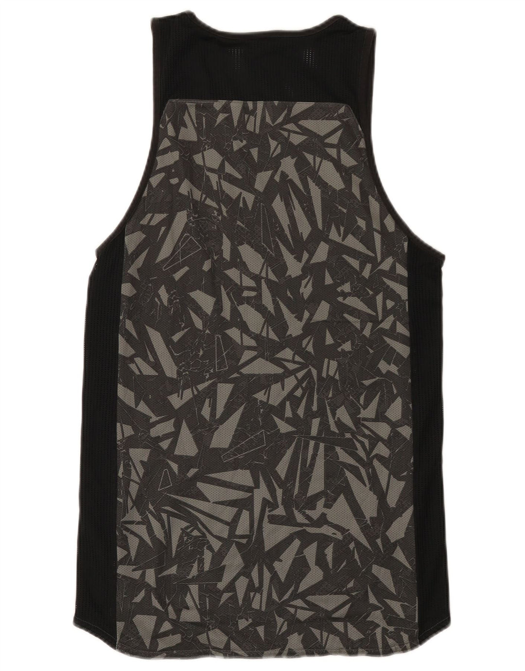 Adidas Mens Vest Top Small Black Geometric Cotton