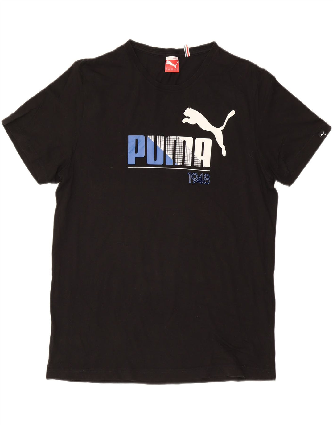 PUMA Mens Graphic T-Shirt Top XL Black