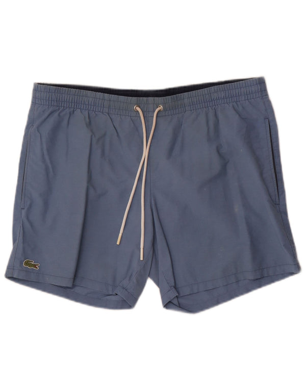 Lacoste Mens Swimming Shorts Medium  Blue Cotton