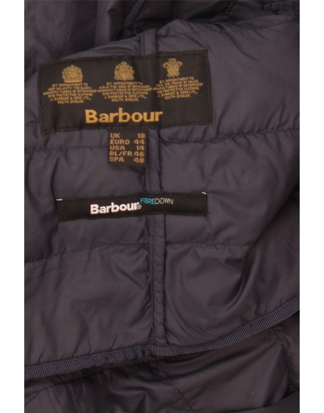 Barbour Womens Liner Padded Jacket UK 18 XL Navy Blue