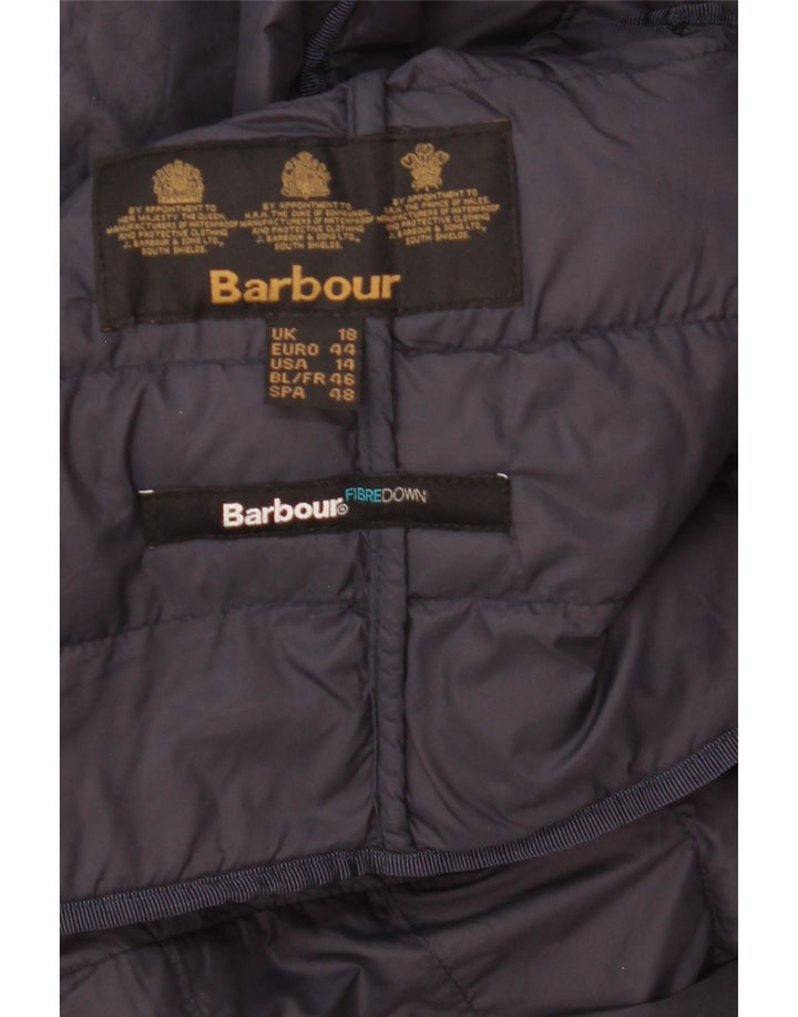 Barbour Womens Liner Padded Jacket UK 18 XL Navy Blue
