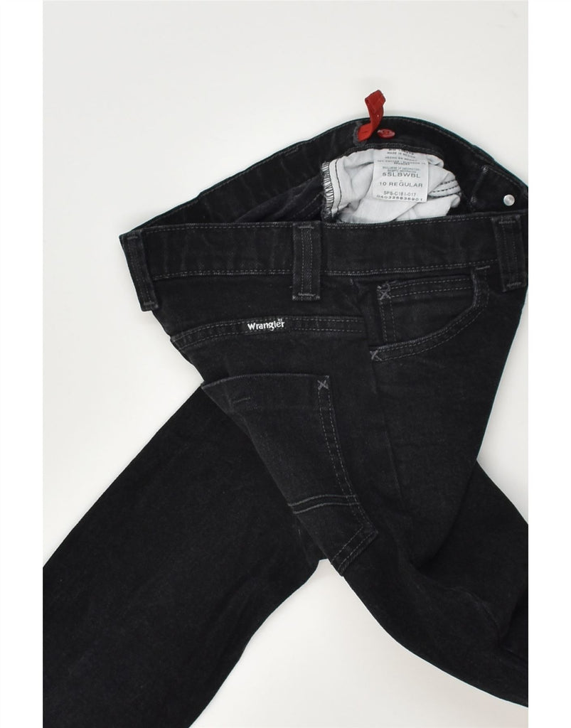 WRANGLER Boys Straight Jeans 9-10 Years W24 L23  Black Cotton | Vintage Wrangler | Thrift | Second-Hand Wrangler | Used Clothing | Messina Hembry 