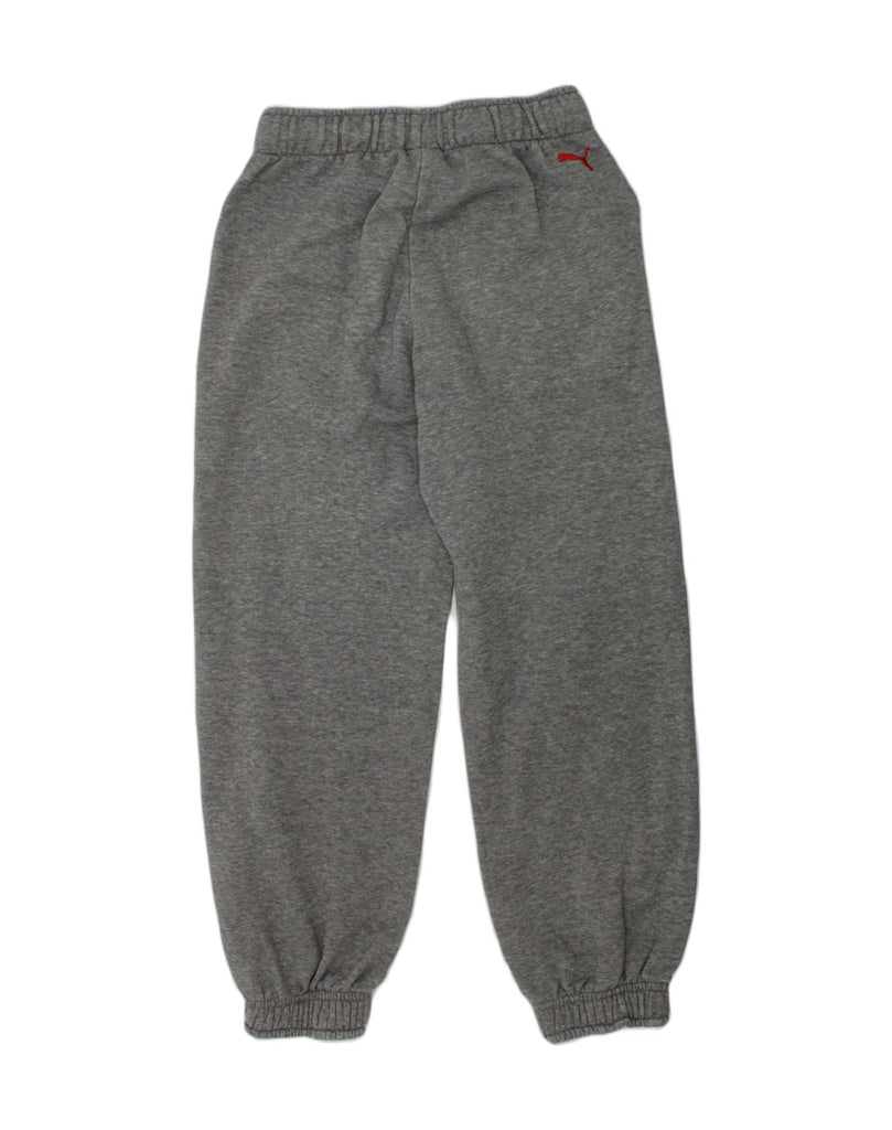 PUMA Boys Graphic Tracksuit Trousers Joggers 9-10 Years Grey Cotton | Vintage Puma | Thrift | Second-Hand Puma | Used Clothing | Messina Hembry 