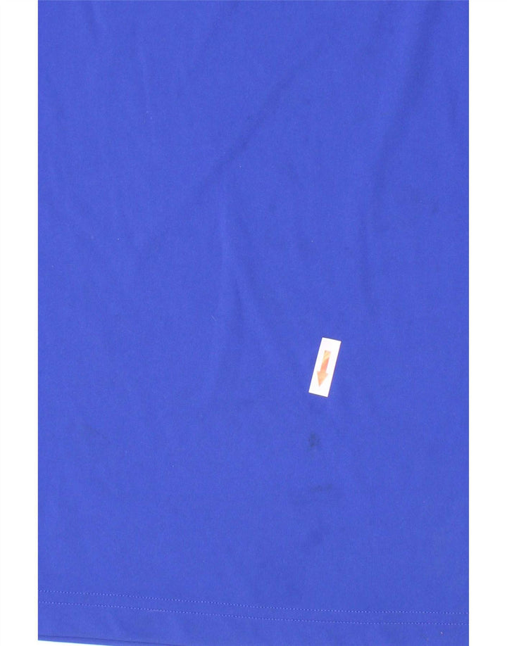 Adidas Boys Climalite T-Shirt Top 9-10 Years Blue Polyester