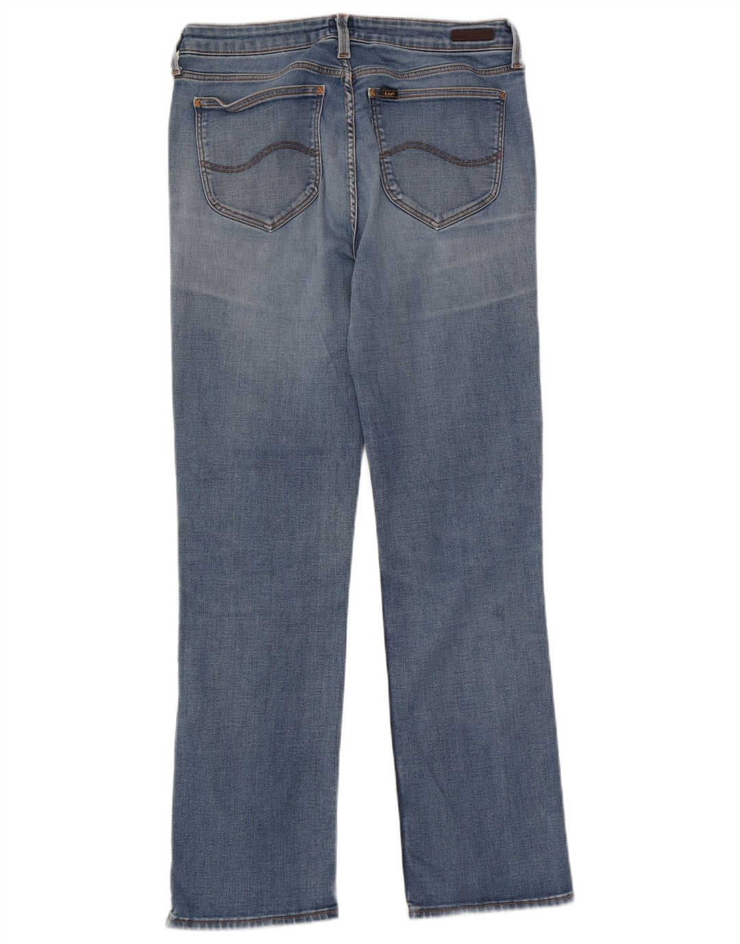 Lee Womens Marion Straight Jeans W31 L31 Blue Cotton