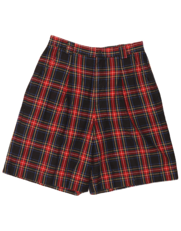 Gap Mens Pegged Chino Shorts W30 Medium Black Check