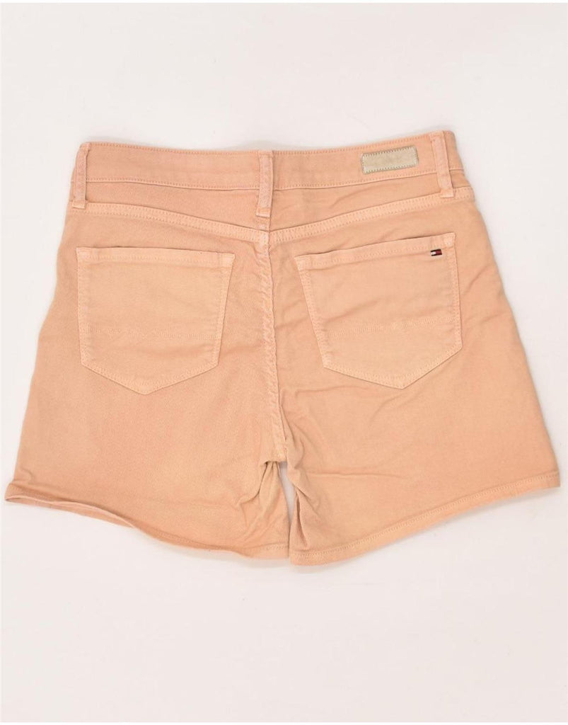 TOMMY HILFIGER Womens Straight Fit Denim Shorts W27 Small  Orange Cotton | Vintage Tommy Hilfiger | Thrift | Second-Hand Tommy Hilfiger | Used Clothing | Messina Hembry 