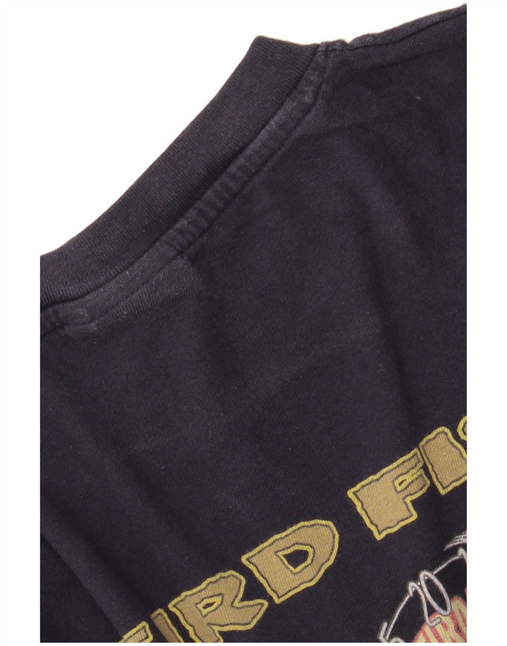 WEIRD FISH Mens Graphic T-Shirt Top XL Navy Blue Cotton