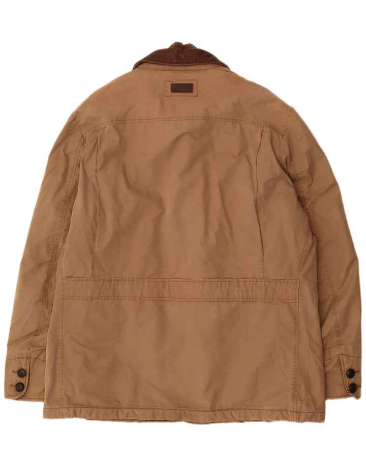 Marlboro Classics Mens Utility Jacket EU 54 2XL Brown Cotton