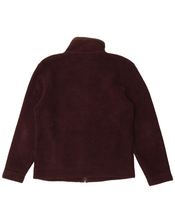 Marks & Spencer Mens Fleece Jacket UK 38 Medium Brown Polyester