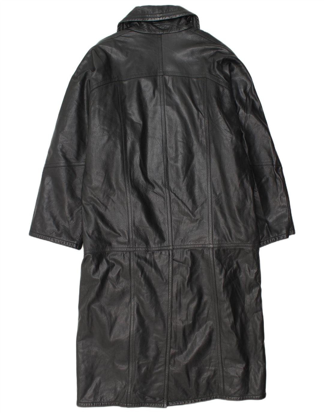 Vittorio Forti Mens Leather Coat IT 48 Medium Black