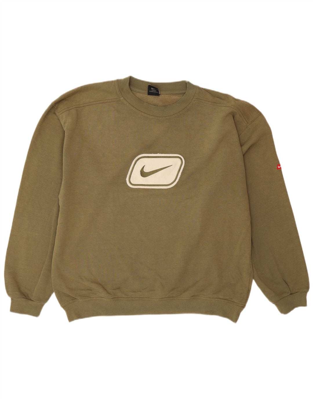 Nike Mens Graphic Sweatshirt Jumper UK 42/44 Large Khaki