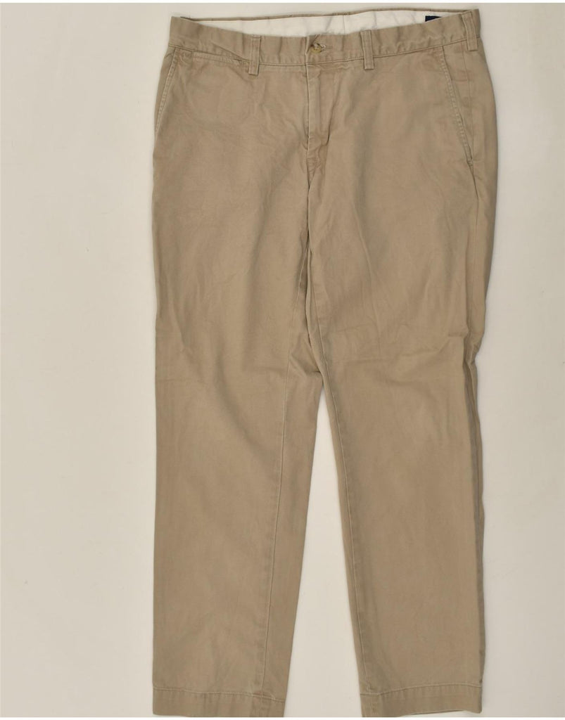 POLO RALPH LAUREN Womens Tapered Chino Trousers W34 L30 Beige Cotton | Vintage Polo Ralph Lauren | Thrift | Second-Hand Polo Ralph Lauren | Used Clothing | Messina Hembry 