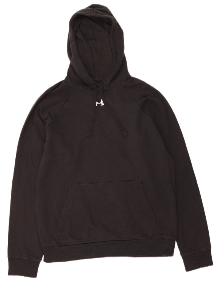 UNDER ARMOUR Mens Hoodie Jumper Medium Black Cotton