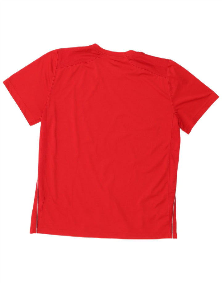 Nike Mens Dri Fit T-Shirt Top Large Red Polyester