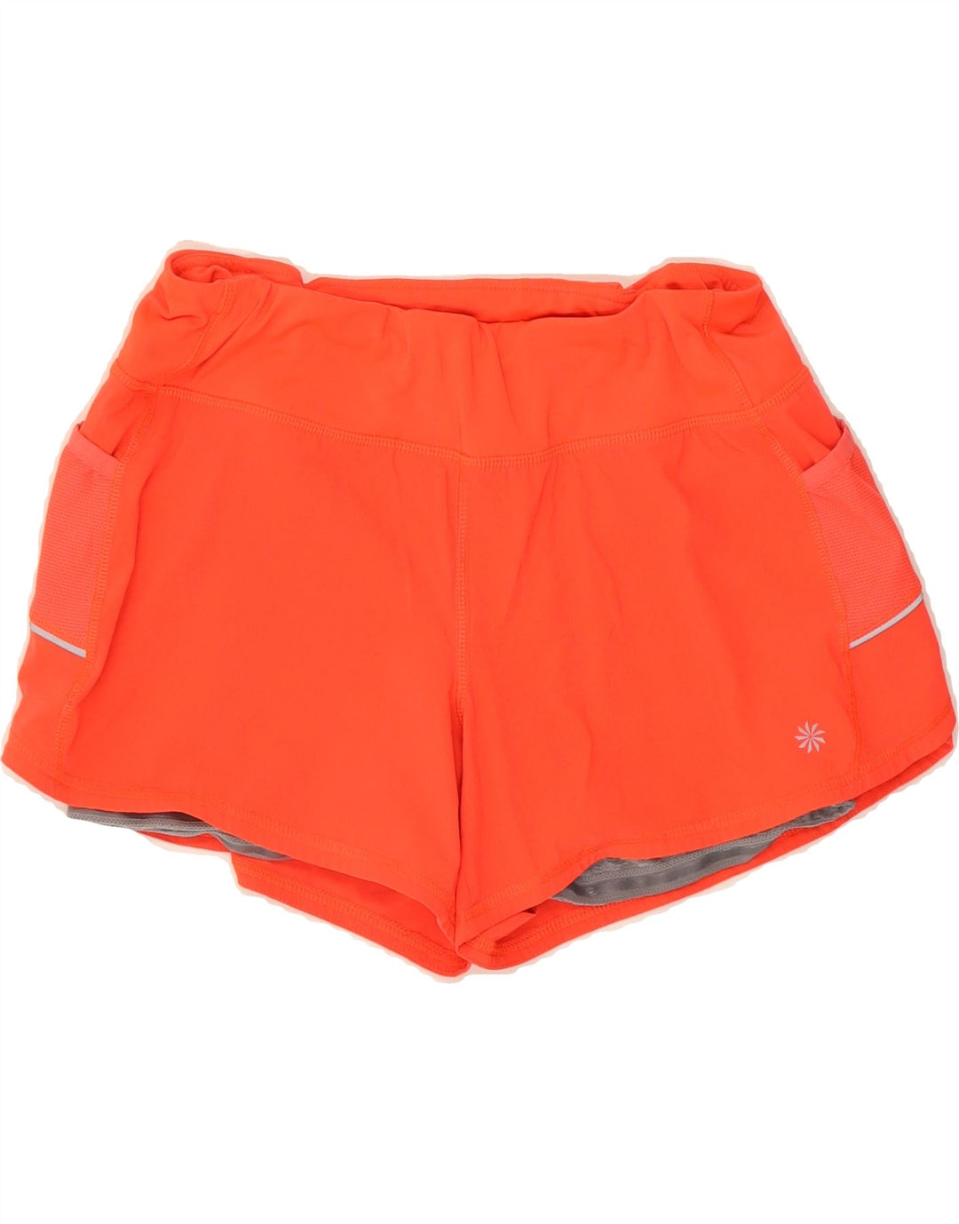 ATHLETA Womens Sport Shorts UK 12 Medium  Orange Vintage Athleta and Second-Hand Athleta from Messina Hembry 