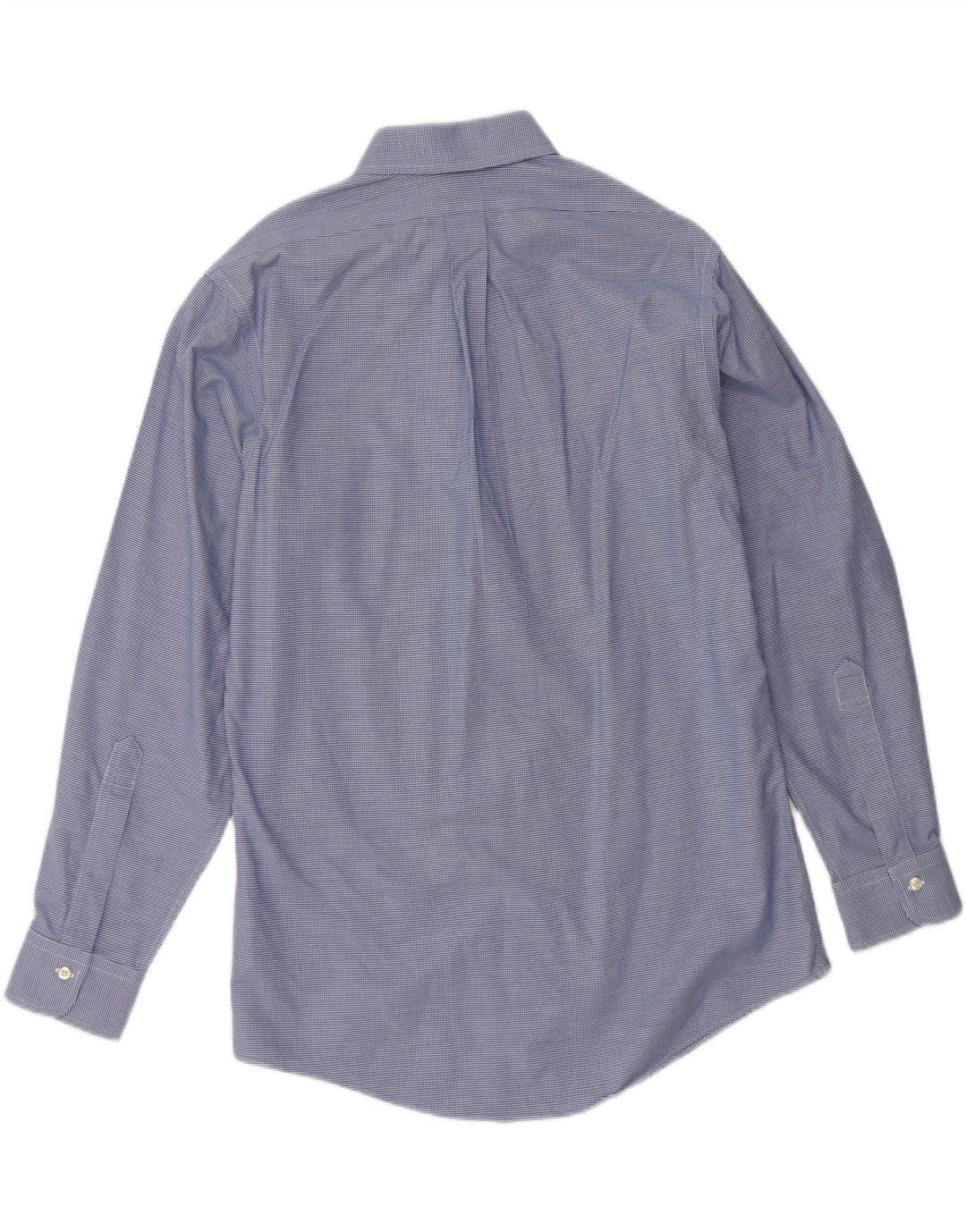 BROOKS BROTHERS Mens Slim Fit Shirt Size 15 1/2 Medium Blue Houndstooth