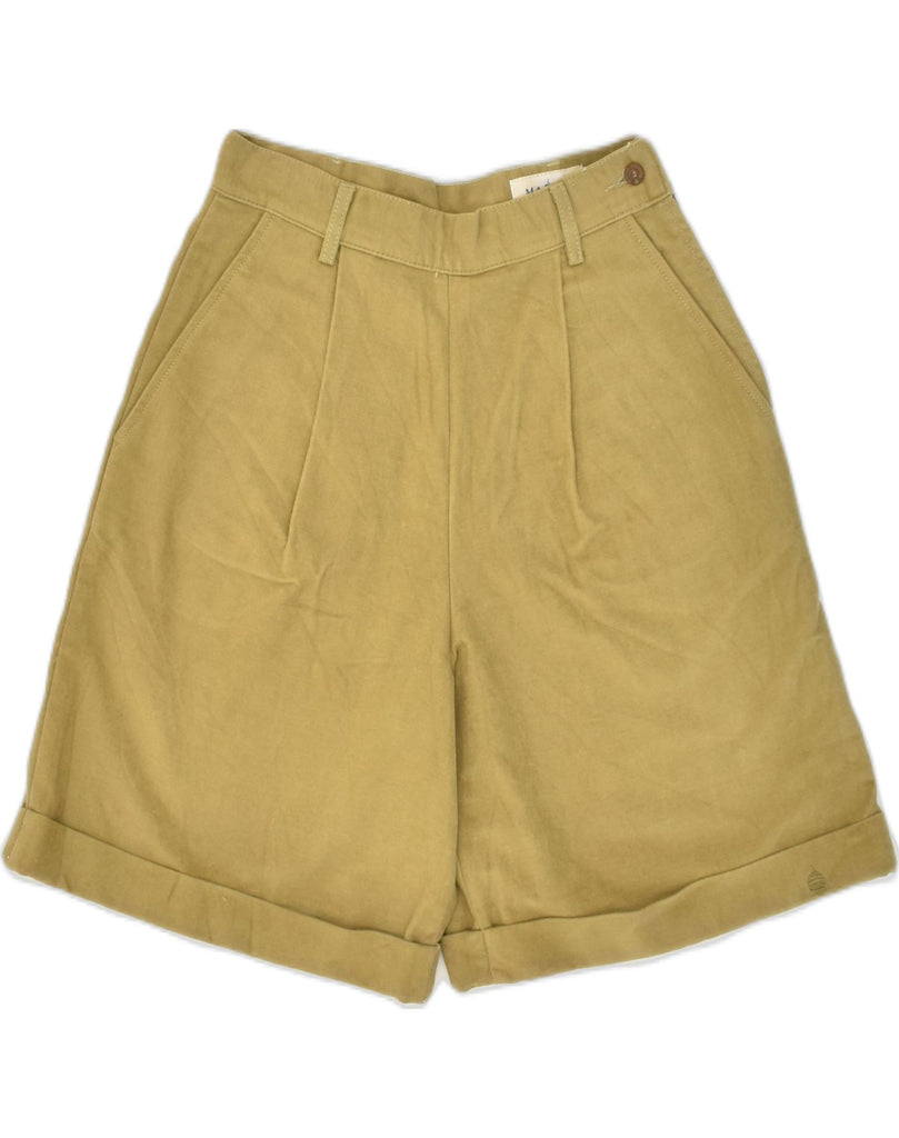 MARINA YACHTING Womens Casual Shorts IT 44 Medium W26  Khaki Cotton | Vintage Marina Yachting | Thrift | Second-Hand Marina Yachting | Used Clothing | Messina Hembry 