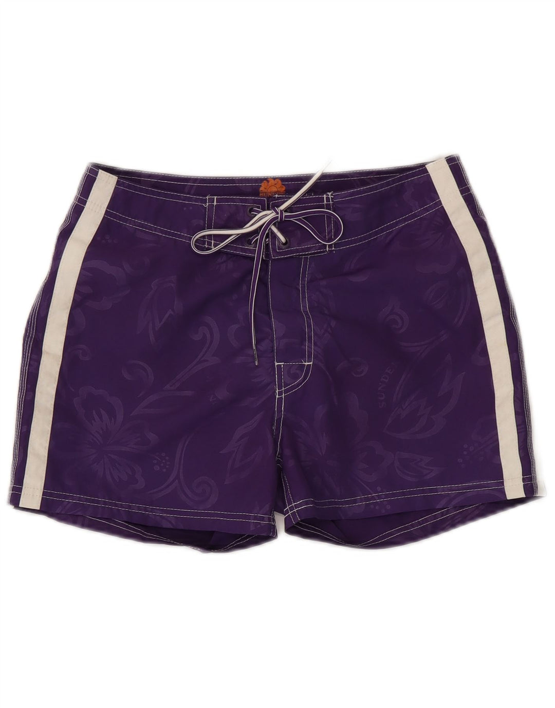 Sundek Mens Swimming Shorts Small  Purple Floral