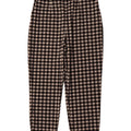 ZARA Womens Tapered Chino Trousers Medium W28 L26 Black Gingham Polyester