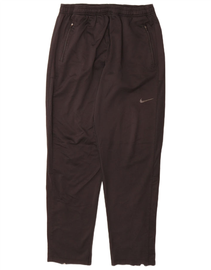 Nike Mens Dri Fit Tracksuit Trousers Large Black Polyester