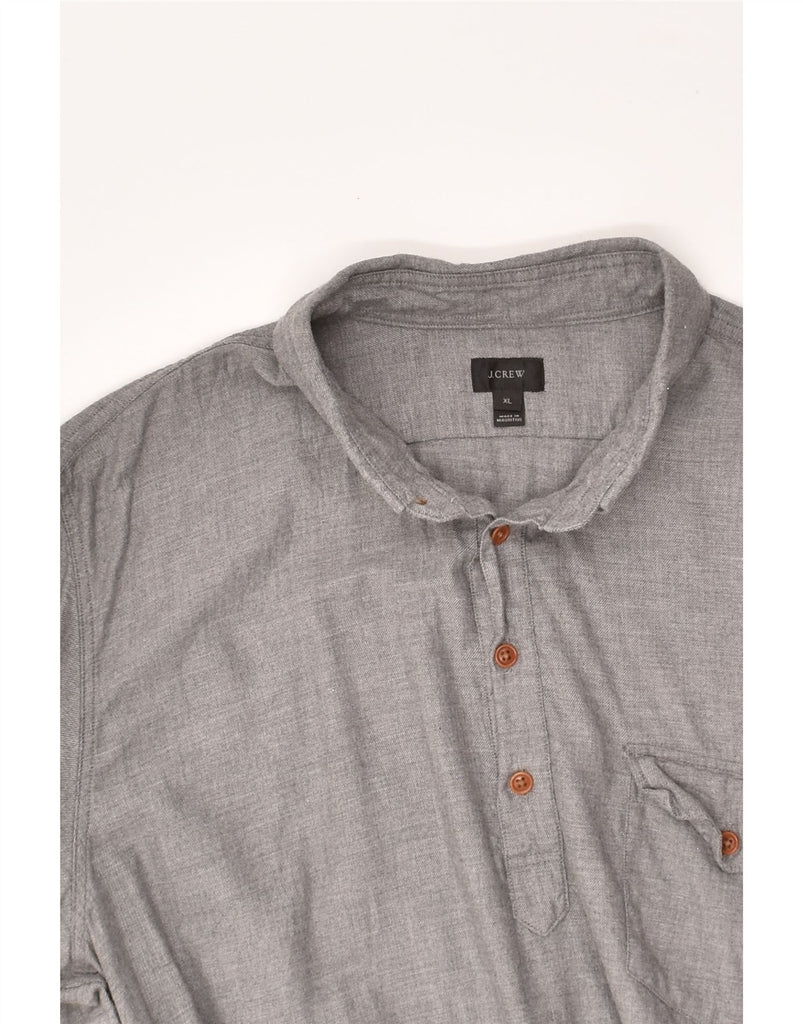 J. CREW Mens Pullover Shirt XL Grey Cotton | Vintage J. Crew | Thrift | Second-Hand J. Crew | Used Clothing | Messina Hembry 