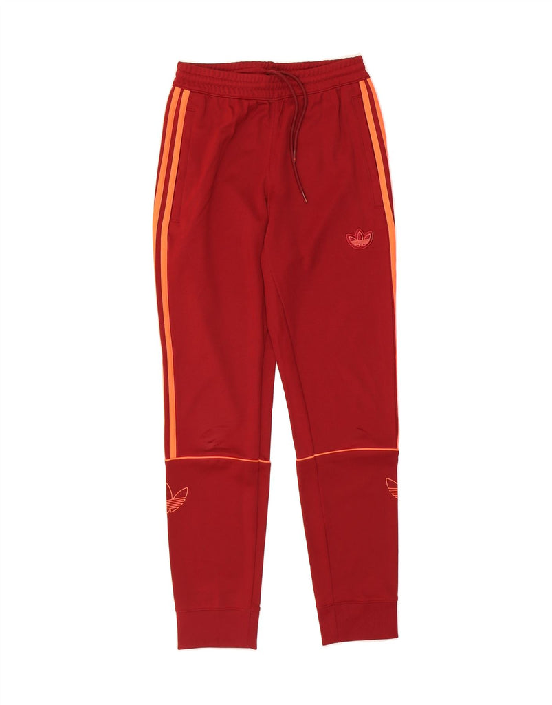 ADIDAS Mens Tracksuit Trousers Joggers XS  Red Cotton Vintage Adidas and Second-Hand Adidas from Messina Hembry 