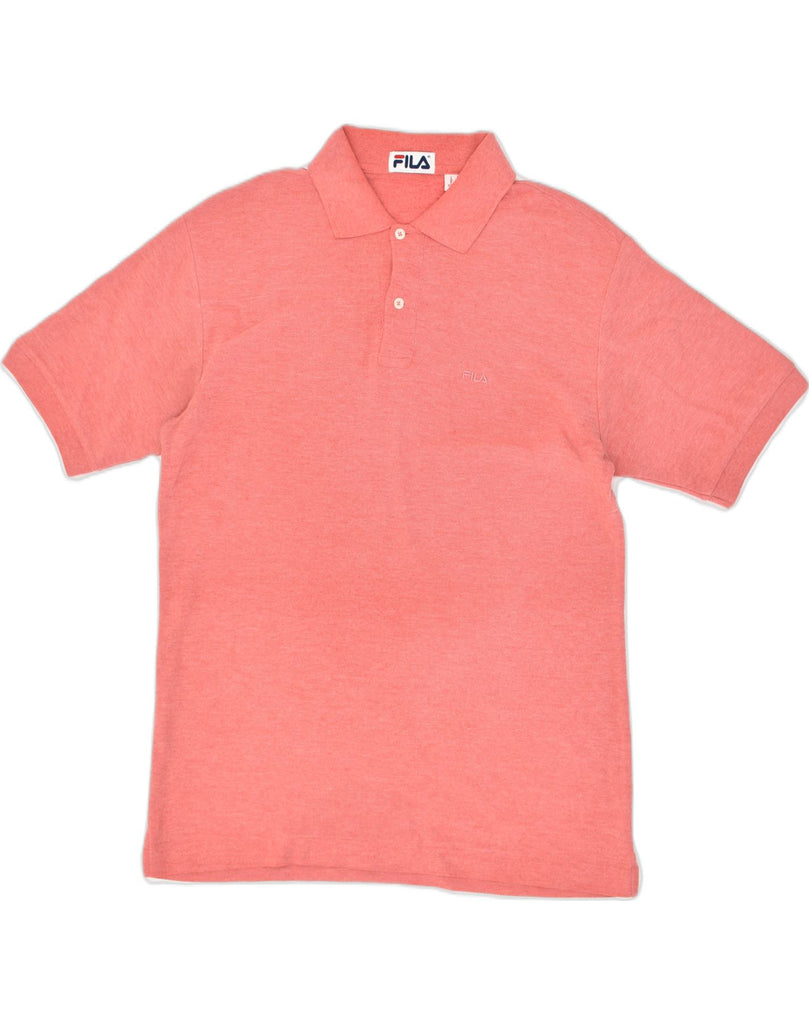 FILA Mens Polo Shirt IT 50 Medium Pink Cotton | Vintage Fila | Thrift | Second-Hand Fila | Used Clothing | Messina Hembry 