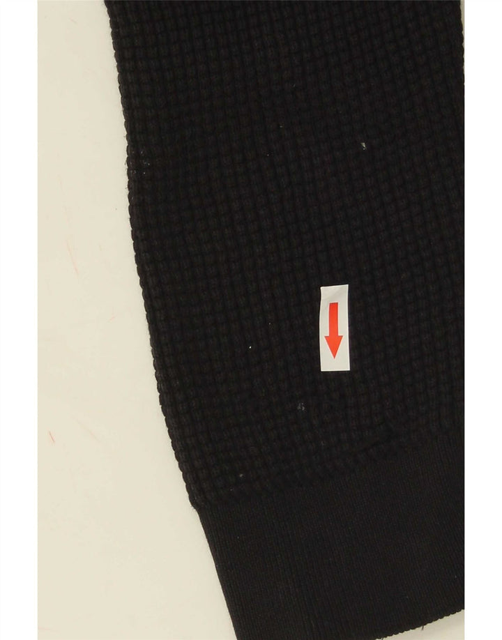 Marks & Spencer Mens Regular Fit Cardigan Sweater Medium Black Cotton