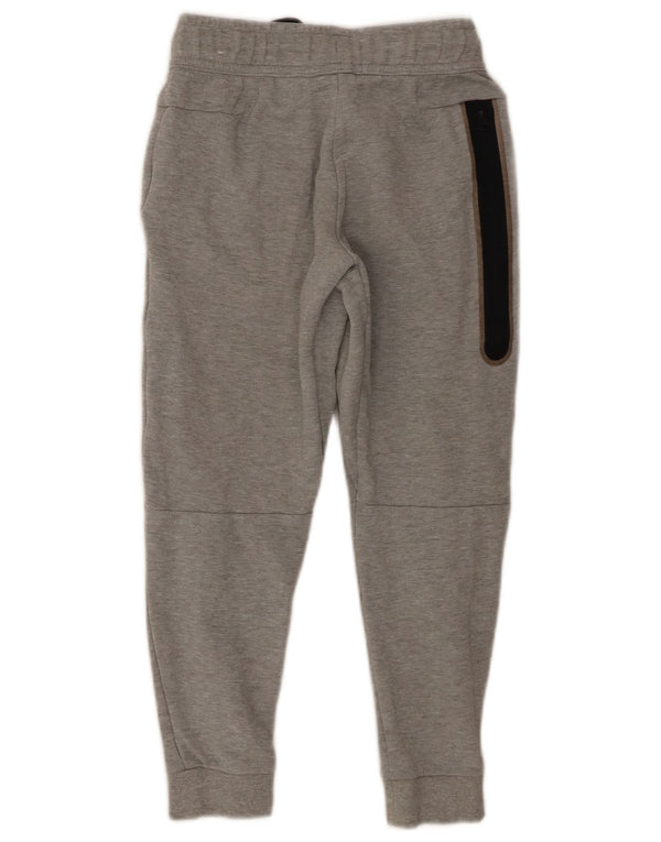 Nike Boys Tracksuit Trousers Joggers 8-9 Years Small Grey Colourblock