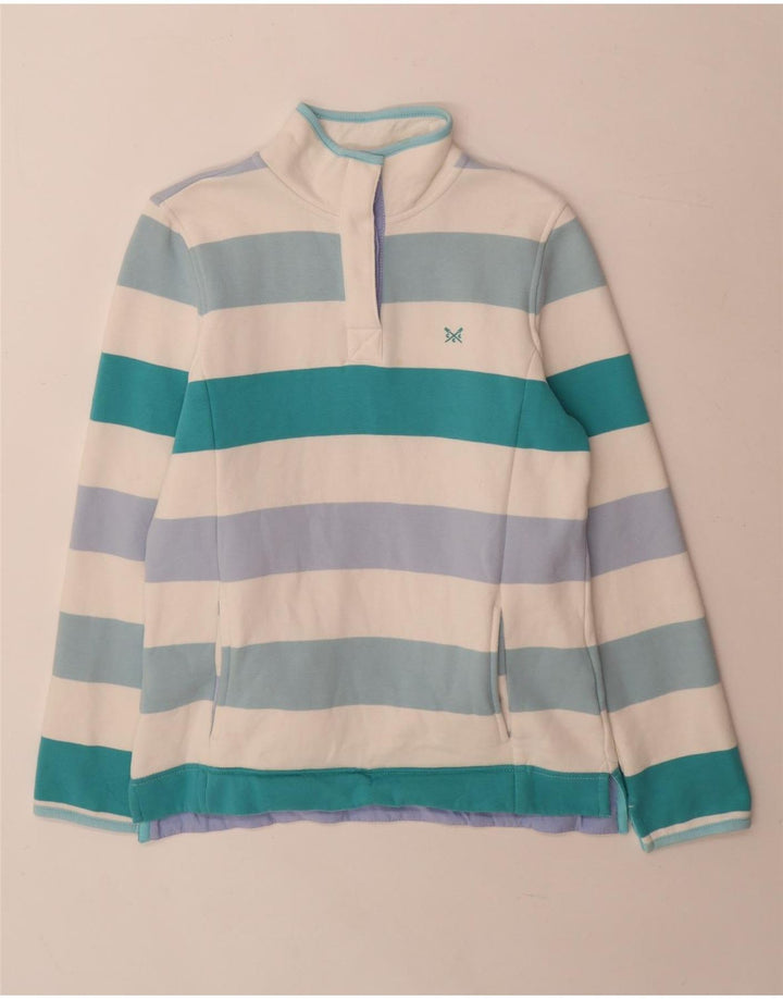 Crew Clothing Womens Sweatshirt Jumper UK 8 Small Multicoloured Striped