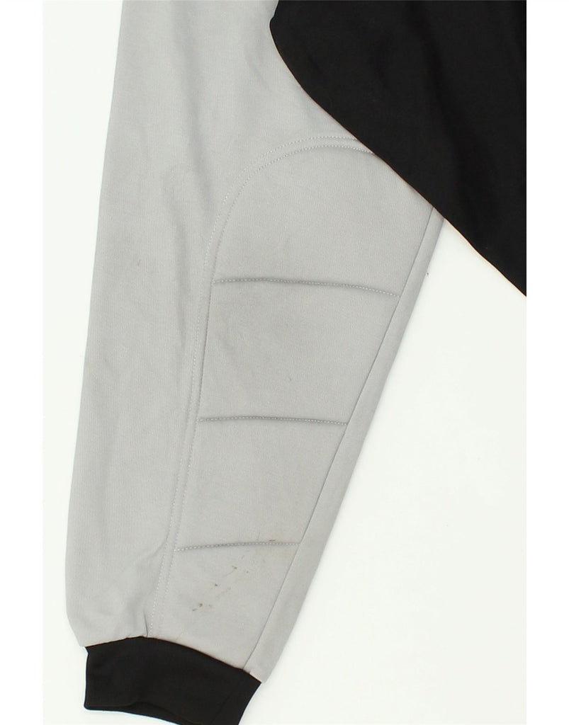 PUMA Mens Graphic Top Long Sleeve 2XL Grey Colourblock Polyester | Vintage Puma | Thrift | Second-Hand Puma | Used Clothing | Messina Hembry 