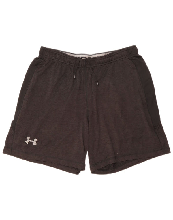 Under Armour Mens Sport Shorts Large Black Flecked