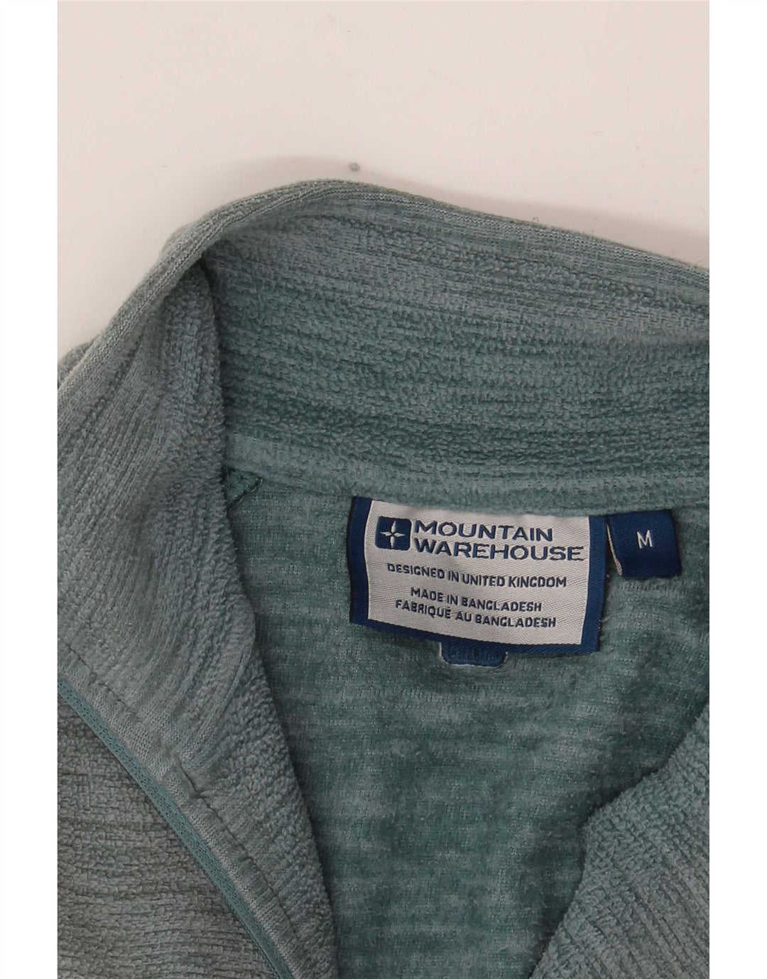 Mountain Warehouse Mens Zip Neck Fleece Jumper Medium Blue