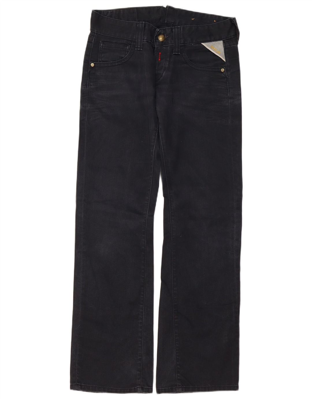 Replay Womens Bootcut Jeans W30 L32 Black Cotton